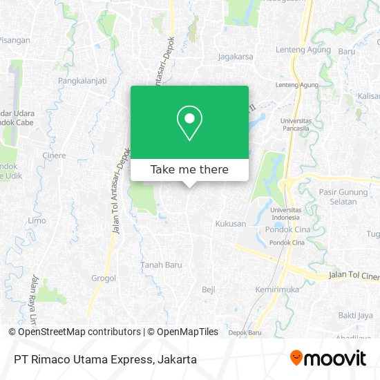 PT Rimaco Utama Express map