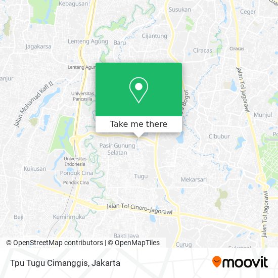 Tpu Tugu Cimanggis map