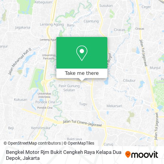 Bengkel Motor Rjm Bukit Cengkeh Raya Kelapa Dua Depok map