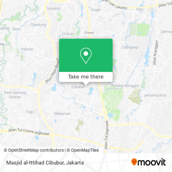 Masjid al-Ittihad Cibubur map