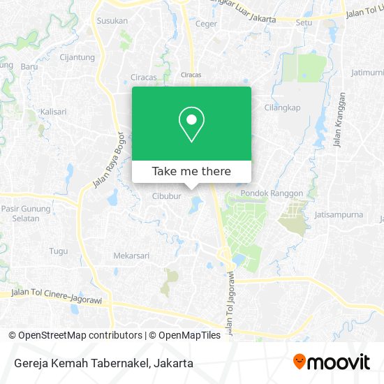 Gereja Kemah Tabernakel map