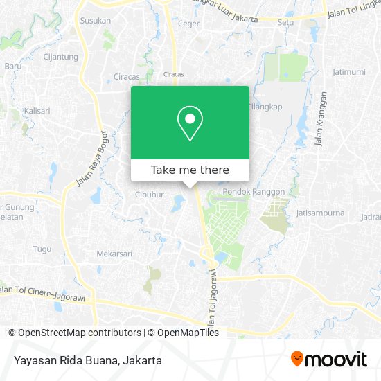 Yayasan Rida Buana map