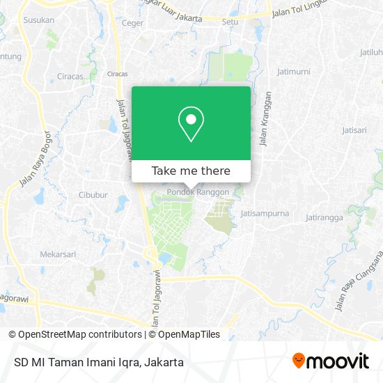 SD MI Taman Imani Iqra map