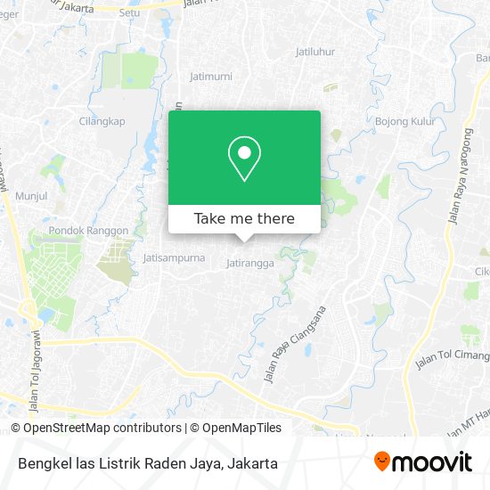 Bengkel las Listrik Raden Jaya map