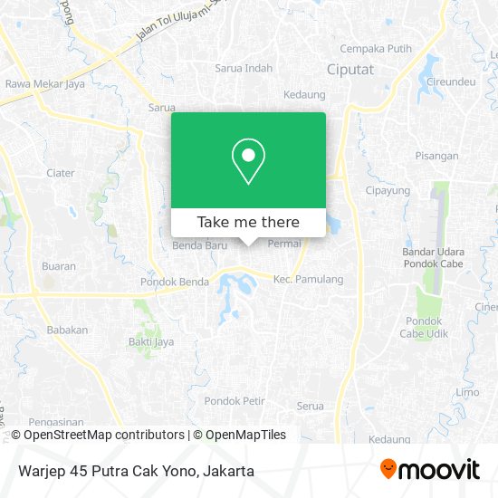 Warjep 45 Putra Cak Yono map