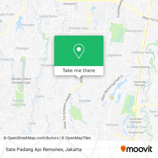 Sate Padang Ajo Remones map