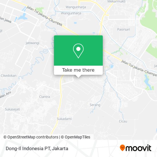Dong-Il Indonesia PT map