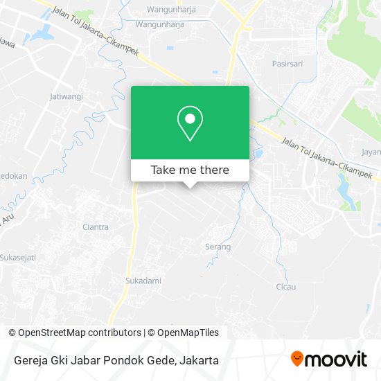 Gereja Gki Jabar Pondok Gede map