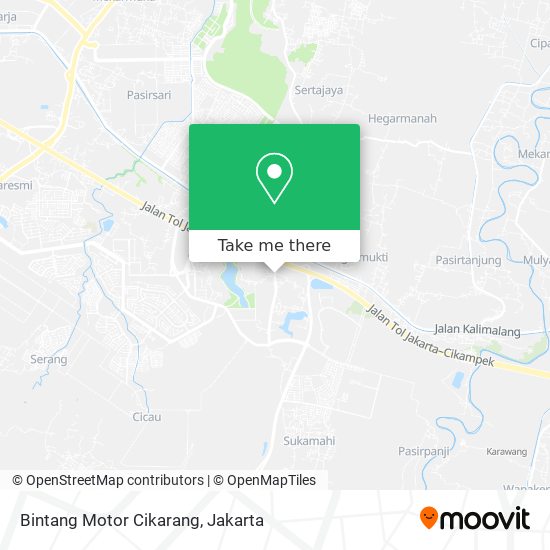 Bintang Motor Cikarang map