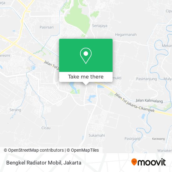 Bengkel Radiator Mobil map