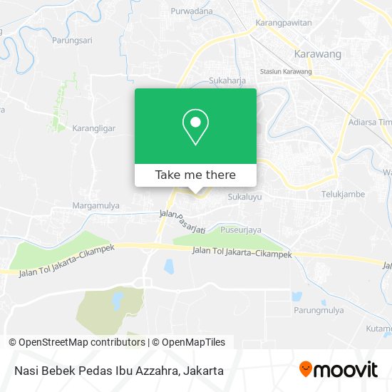 Nasi Bebek Pedas Ibu Azzahra map