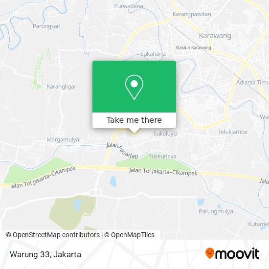 Warung 33 map