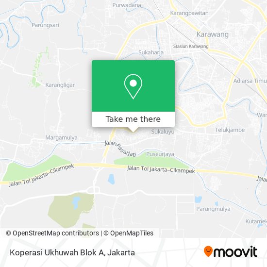 Koperasi Ukhuwah Blok A map