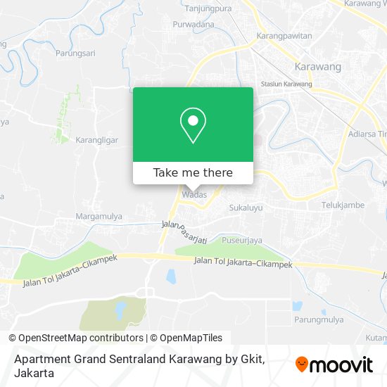 Apartment Grand Sentraland Karawang by Gkit map