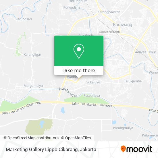 Marketing Gallery Lippo Cikarang map