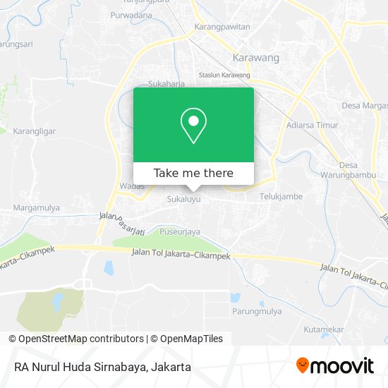 RA Nurul Huda Sirnabaya map