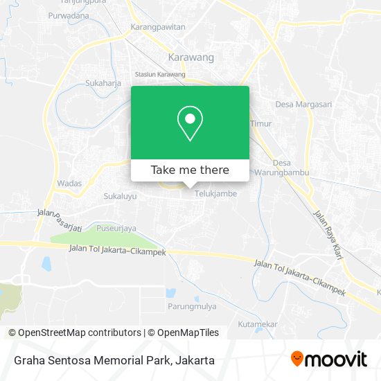 Graha Sentosa Memorial Park map