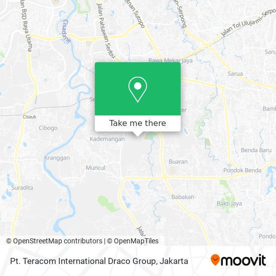 Pt. Teracom International Draco Group map