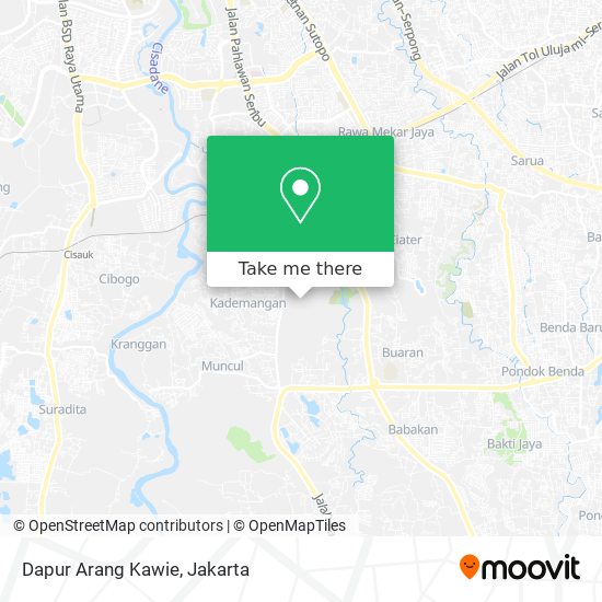 Dapur Arang Kawie map