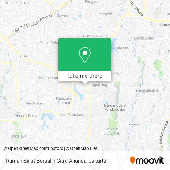 Rumah Sakit Bersalin Citra Ananda map