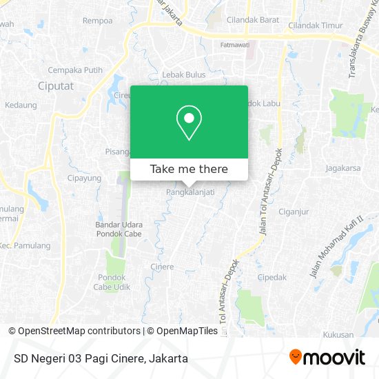 SD Negeri 03 Pagi Cinere map