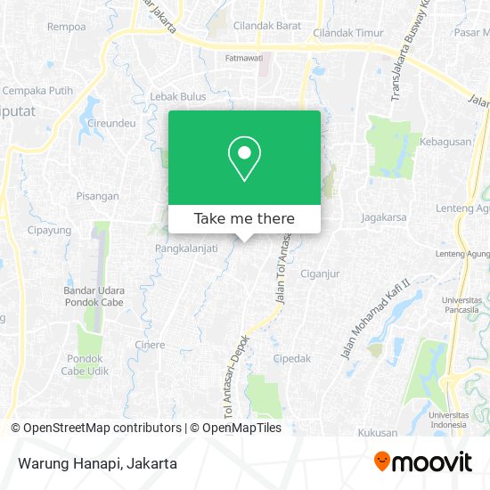 Warung Hanapi map