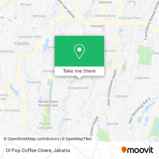Ol Pop Coffee Cinere map