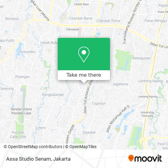 Assa Studio Senam map