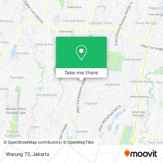 Warung 72 map