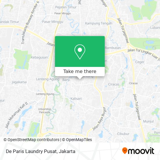 De Paris Laundry Pusat map