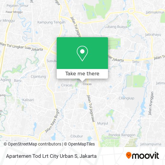 Apartemen Tod Lrt City Urban S map