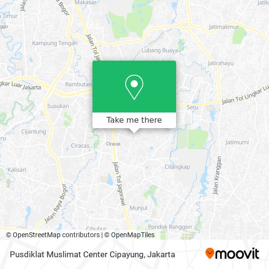 Pusdiklat Muslimat Center Cipayung map