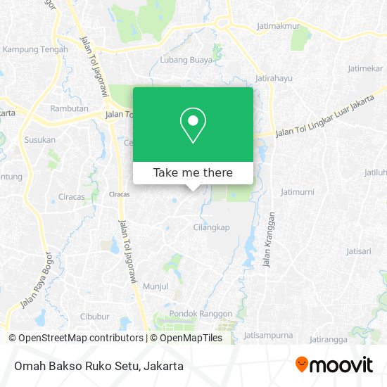 Omah Bakso Ruko Setu map