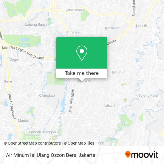 Air Minum Isi Ulang Ozzon Bers map
