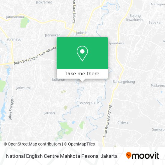 National English Centre Mahkota Pesona map