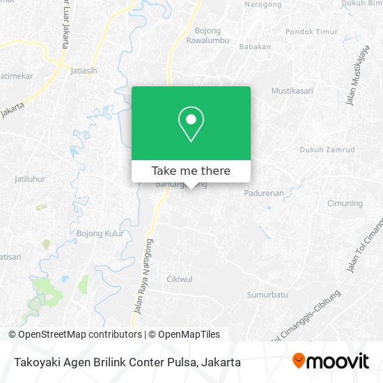 Takoyaki Agen Brilink Conter Pulsa map