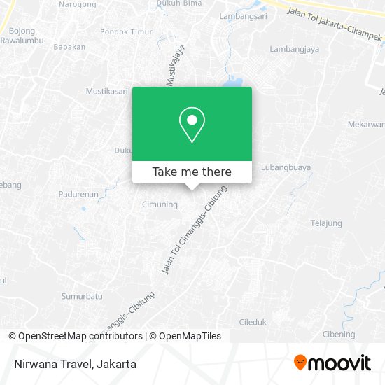 Nirwana Travel map