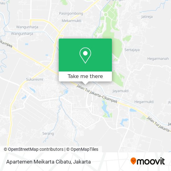 Apartemen Meikarta Cibatu map