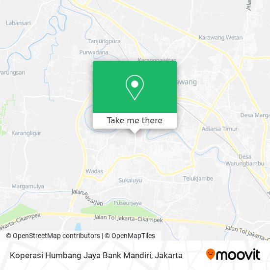 Koperasi Humbang Jaya Bank Mandiri map