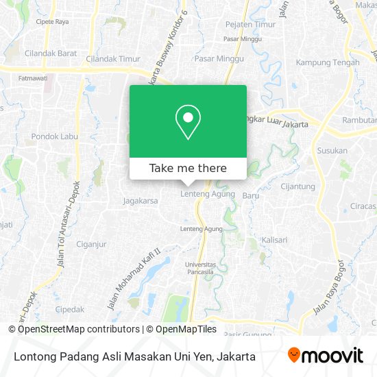 Lontong Padang Asli Masakan Uni Yen map