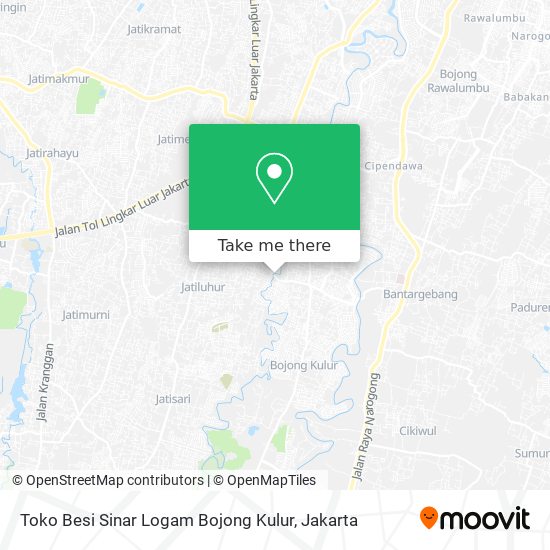 Toko Besi Sinar Logam Bojong Kulur map