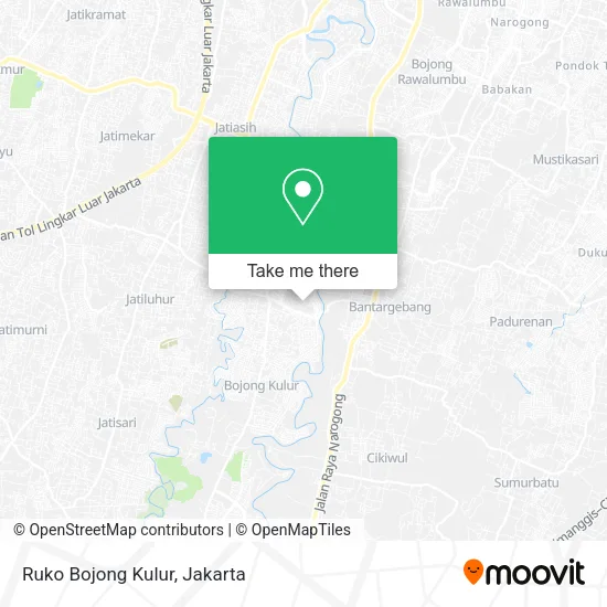 Ruko Bojong Kulur map