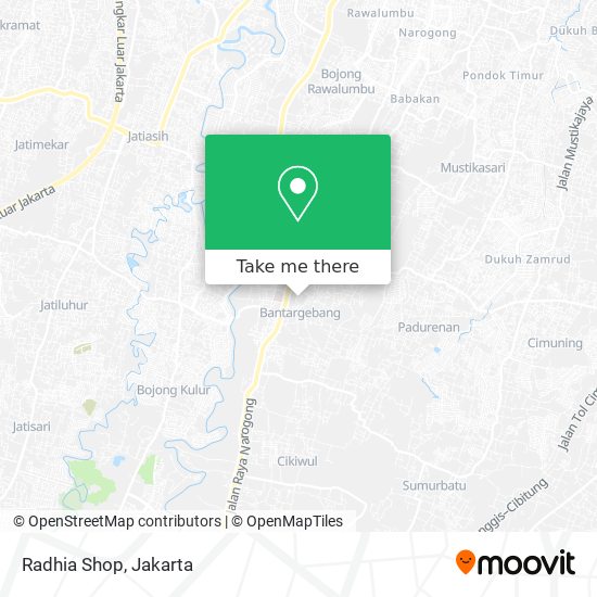 Radhia Shop map