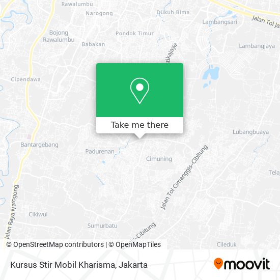 Kursus Stir Mobil Kharisma map