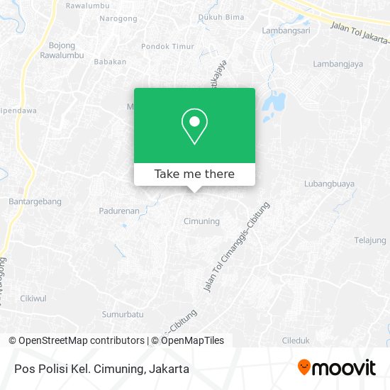 Pos Polisi Kel. Cimuning map