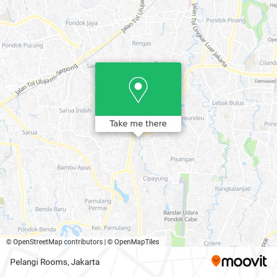 Pelangi Rooms map