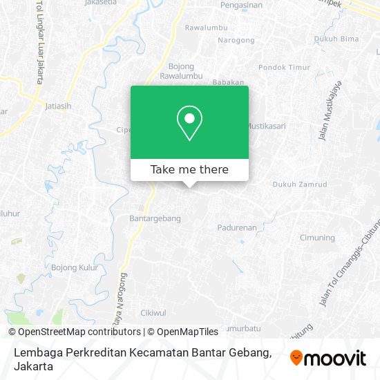 Lembaga Perkreditan Kecamatan Bantar Gebang map