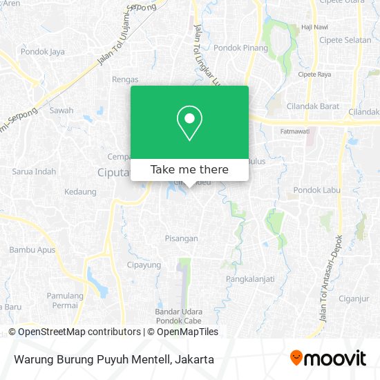 Warung Burung Puyuh Mentell map
