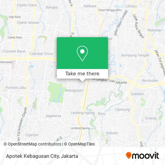 Apotek Kebagusan City map