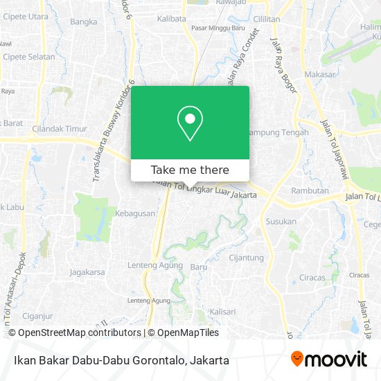Ikan Bakar Dabu-Dabu Gorontalo map